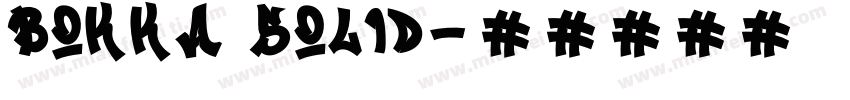 Bokka Solid字体转换